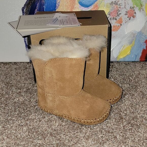 Ugg Australia Caden Infant Chestnut Snow Boots Size 2/3 6-12 months - Picture 4 of 13